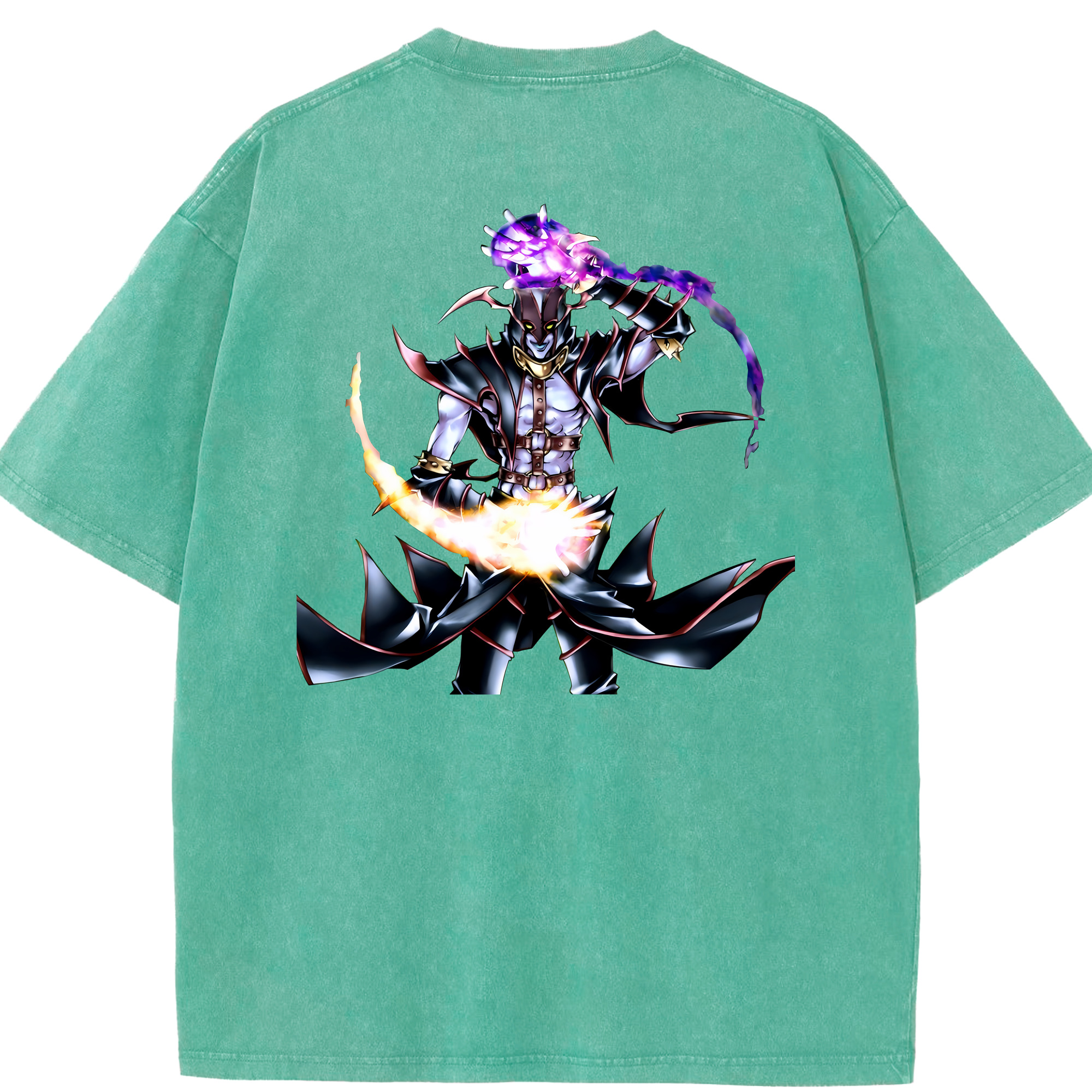 （画像用） 遊☆戯☆王 Yu-Gi-Oh! 綿100% ヴィンテージ風 半袖Tシャツ（背面プリント）